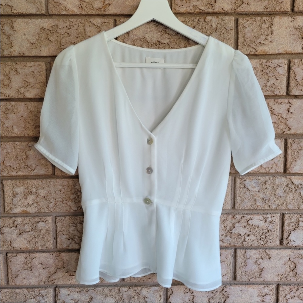 Aritzia Wilfred White Blouse